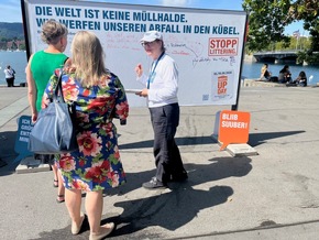 Medienmitteilung: «Zürcher Bevölkerung begegnet Littering mit Schlagfertigkeit»