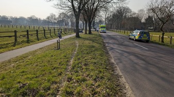 Polizeiinspektion Cuxhaven: POL-CUX: Verkehrsunfall mit schwer verletztem Motorradfahrer zwischen Drangstedt und Elmlohe (Foto im Anhang)