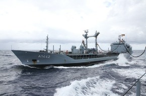 Presse- und Informationszentrum Marine: Betriebsstofftransporter "Spessart" läuft zur "Standing NATO Maritime Group 1" aus