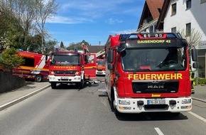 Kreisfeuerwehrverband Bodenseekreis e. V.: KFV Bodenseekreis: Küchenbrand - Feuerwehr rettet Bewohner aus Brandwohnung