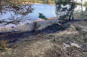 Polizei Aachen: POL-AC: Brand an der Dreil&auml;gerbachtalsperre - Polizei ermittelt wegen m&ouml;glicher Brandstiftung