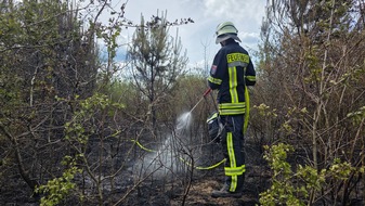 Freiwillige Feuerwehr Celle: FW Celle: Größerer Vegetationsbrand im Altenceller Feld