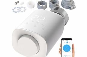 PEARL GmbH: revolt Programmierbares Heizkörper-Thermostat mit Bluetooth, App, LED-Display: Die Temperatur Zuhause bequem per App steuern