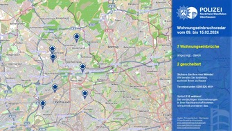 Polizeipräsidium Oberhausen: POL-OB: Wohnungseinbruchsradar für Oberhausen