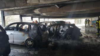 FW-RE: Brand im Parkhaus des Klinikum Vest - keine Verletzten