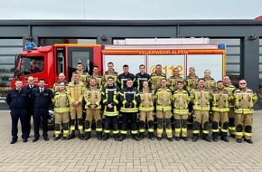 Freiwillige Feuerwehr der Gemeinde Sonsbeck: FW Sonsbeck: Interkommunale Ausbildung der Feuerwehren Alpen, Sonsbeck und Xanten