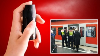 Bundespolizeidirektion München: Bundespolizeidirektion München: Bahnsicherheitsmitarbeiter attackiert - Lage beruhigt sich erst nach Pfefferspray-Einsatz