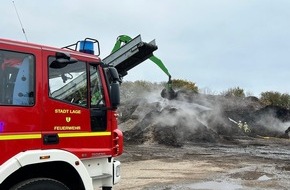 Freiwillige Feuerwehr Lage: FW Lage: Feuer 2 / Brennt im Holzhaufen - 09.11.24 - 11:01 Uhr