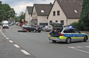 Kreispolizeibehörde Märkischer Kreis: POL-MK: Holländischer Kradfahrer bei Unfall schwer verletzt
