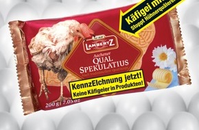 Deutscher Tierschutzbund e.V.: Auch zur Weihnachtszeit gilt: Keine Käfigeier in Produkten - Kein Tierqual-Gebäck von Lambertz auf den Gabentisch