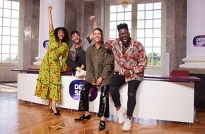 KiKA - Der Kinderkanal ARD/ZDF: "Dein Song" präsentiert zum Drehstart der 15. Staffel komplett neue Jury / Kelvin Jones, Alina Süggeler, Suena und Luca Hänni freuen sich auf die jungen Songwriter*innen