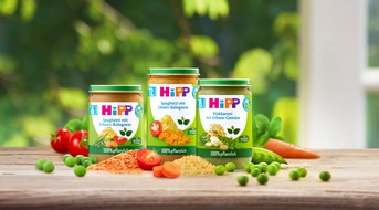 Pressemitteilung: HiPP bringt 100 % pflanzliche Menüs ins Babyglas