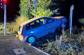 Polizei Coesfeld: POL-COE: Senden, Bösensell, Weseler Straße/ Auto von Straße abgekommen