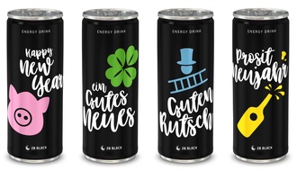 28 BLACK: Einen guten Rutsch mit 28 BLACK! / Energy Drink 28 BLACK launcht Silvester-Edition (FOTO)