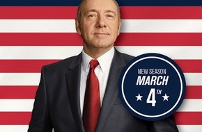 Sky Deutschland: Vierte Staffel von "House of Cards" ab 4. März exklusiv und zuerst auf Sky