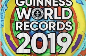 Ravensburger Buchverlag GmbH: Guinness World Records 2019 Buch erscheint heute: Jeder ist #rekordverdächtig!