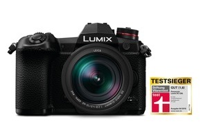 Panasonic Deutschland: Stiftung Warentest rät zum spiegellosen System / Testsieger LUMIX G besticht mit vielfältigstem Kamerasystem und größter Objektivauswahl / LUMIX G9L ist beste Kamera im Test