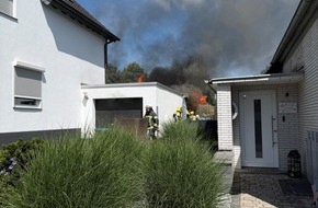 Feuerwehr Witten: FW Witten: Brennt PKW in Garage