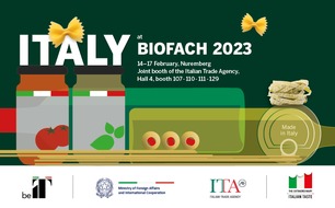 Italian Trade Agency: Variety & Enjoyment: At the BIOFACH joint booth of the Italian Trade Agency, 62 businesses from all over Italy present the culinary delicacies they have to offer