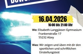 Polizeidirektion Worms: POL-PDWO: Deine PoliZEIT