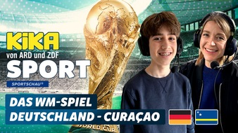 KiKA - Der Kinderkanal ARD/ZDF: Fu&szlig;ball-WM 2026 bei KiKA: Niklas (13) kommentiert Deutschland vs. Cura&ccedil;ao am 14. Juni 2026 / Partizipatives Angebot mit "logo!"-Kindernachrichten setzt auf Public Spaces Incubator