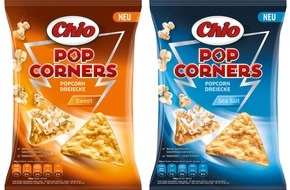 Intersnack Knabber-Gebäck GmbH & Co. KG: Mein Popcorn hat drei Ecken! / Chio PopCorners - das erste Popcorn in Dreiecksform (FOTO)