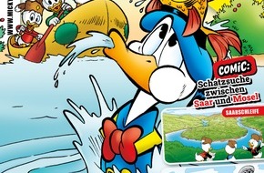 Egmont Ehapa Media GmbH: Micky Maus Magazin 15/2025 bringt Donald Duck ins Saarland, nach Trier und Luxemburg!