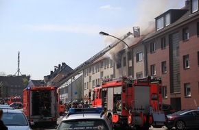 Feuerwehr Essen: FW-E: Wohnungsbrand in Wohn- und Geschäftshaus, vier Personen durch Rauch verletzt