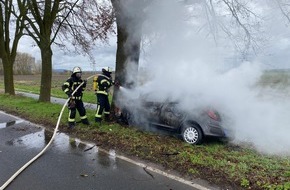 Feuerwehr Bergheim: FW Bergheim: Ein Toter bei Unfall auf Landstraße in Bergheim