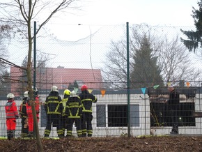 FW-MK: Brand in Übergangs-Containern der ehemaligen Kindertagesstätte