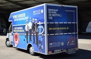 Polizeipräsidium Ludwigsburg: POL-LB: Die Einstellungsberater des Polizeipräsidiums Ludwigsburg auf "Pfingsttour mit dem Karrieremobil" -Informationen zum Polizeiberuf vor Ort in den Pfingstferien