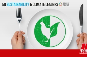 PHW-Gruppe: Internationale Würdigung des Nachhaltigkeitsengagements: / PHW-Gruppe gehört weltweit zu den "50 Sustainability & Climate Leaders"
