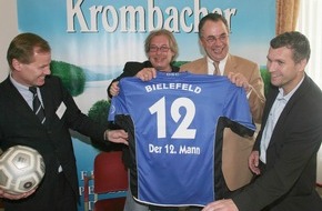 Krombacher Brauerei GmbH & Co.: Krombacher Brauerei Hauptsponsor von Arminia Bielefeld