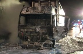 Polizeiinspektion Harburg: POL-WL: Brand eines Sattelzuges