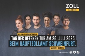 Hauptzollamt Schweinfurt: HZA-SW: Schmuggel, Schwarzarbeit und Steuern - Tag der offenen Tür des Hauptzollamts Schweinfurt am Samstag, den 26. Juli 2025
