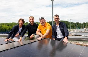 Energiekonzepte Deutschland GmbH: Nachhaltigkeit ist Teamsache: RB Leipzig und EKD feiern erfolgreiche Inbetriebnahme der PV-Großanlage