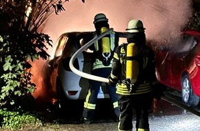 FFW Gemeinde Schwalmtal: FFW Schwalmtal: Feuerwehr löscht PKW Brand