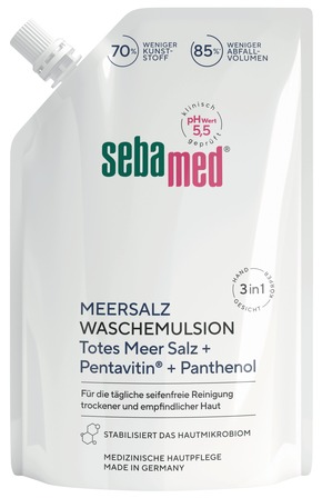 Pressemitteilung: 55 Jahre sebamed Seifenfreie Waschemulsion