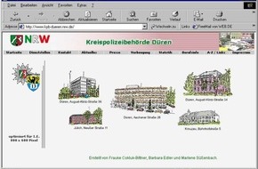Polizei Düren: POL-DN: 030221 -1- Kreispolizeibehörde Düren im Internet