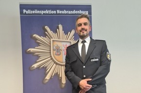 Polizeipräsidium Neubrandenburg: POL-NB: Sebastian Arend ist neuer Leiter im Polizeirevier Röbel
