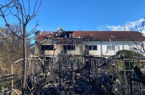 Feuerwehr Offenburg: FW-OG: Großbrand im Offenburger Westen.