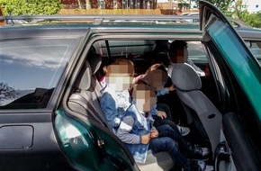 Polizei Gelsenkirchen: POL-GE: Fünf Kinder auf der Rückbank - alle nicht angeschnallt: Gurtkontrollen mit gravierenden Verstößen