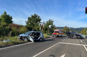 Polizeidirektion Neustadt/Weinstraße: POL-PDNW: Bad Dürkheim - Verkehrsunfall mit Schwerverletzten nach Rotlichtverstoß