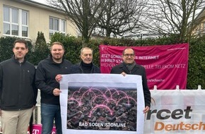 Deutsche Telekom AG: Glasfaser-Internet der Telekom jetzt &uuml;berall in Bad Soden am Taunus verf&uuml;gbar