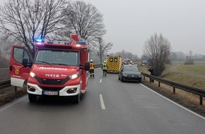 Freiwillige Feuerwehr Stockach: FW Stockach: Verkehrsunfall mit mehreren beteiligten Fahrzeugen