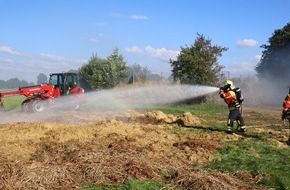 Kreisfeuerwehrverband Segeberg: FW-SE: Vollbrand eines Strohlagers in Seth