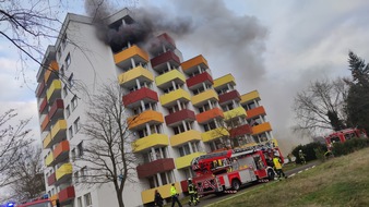 Freiwillige Feuerwehr Celle: FW Celle: Aktuelle Einsatzinfo - Wohnungsbrand!