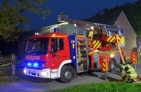 Feuerwehr Xanten: FW Xanten: Überörtliche Unterstützung und ausgelöster Heimrauchmelder