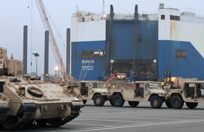 Presse- und Informationszentrum der Streitkräftebasis: Operation "Atlantic Resolve": Bremerhaven erneut Umschlagplatz für US-Streitkräfte