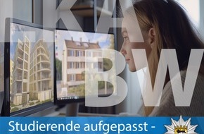 Landeskriminalamt Baden-Württemberg: LKA-BW: Betrug bei der Wohnungssuche: Das Landeskriminalamt Baden-Württemberg gibt Tipps für Studierende